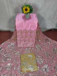 The Timeless Grace Somalian Exclusive Fransawi Dirac With Elegant Stone Work On Floral Pattern For Specials Occasions - Product Image 3