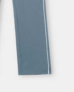 กางเกงจ็อกเกอร์ผู้ชายสีน้ำเงินเทา คุณภาพสูง ทันสมัย พร้อมเชือกผูกเอวปรับได้ กางเกงสั่งตัด สวมใส่สบาย สไตล์ลำลอง - Product Image 3