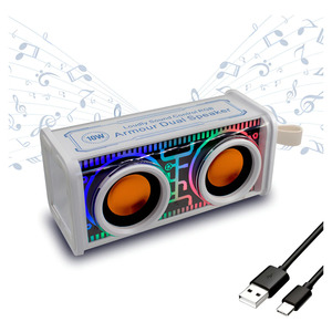 Portable Bluetooth FM <b>Radio</b> Speaker with LED Light, USB Rechargeable - Assorted Colors - Product Image 1