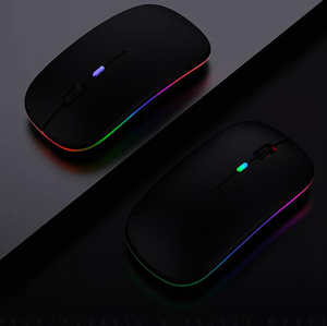 Высококачественный тонкий портативный оптический RGB игровой Bt 2,4G двойной режим USB PC ноутбук компьютер перезаряжаемая беспроводная мышь - Product Image 6