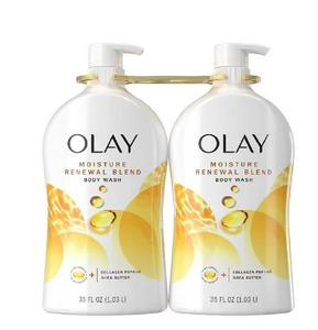 Jabón corporal Olay asequible para mujeres Resplandor fresco con agua de rosas y complejo hidratante de vitamina B3 de néctar dulce - Product Image 6