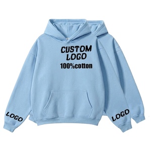 Custom Manufacturer Pullover Long Sleeve Oversize Hoodies With Cropped Hoodies For Men 100% Cotton Fleece Available Sizes - Product Image 1