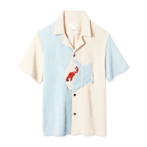 Chemise cabana de villégiature pour hommes à manches courtes Matériau léger Coupe confortable Conception personnalisée d'usine OEM Soutien disponible - Product Image 2