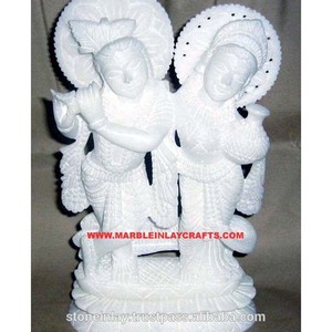 Estatua de mármol hecha a mano Radha Krishna - Product Image 1