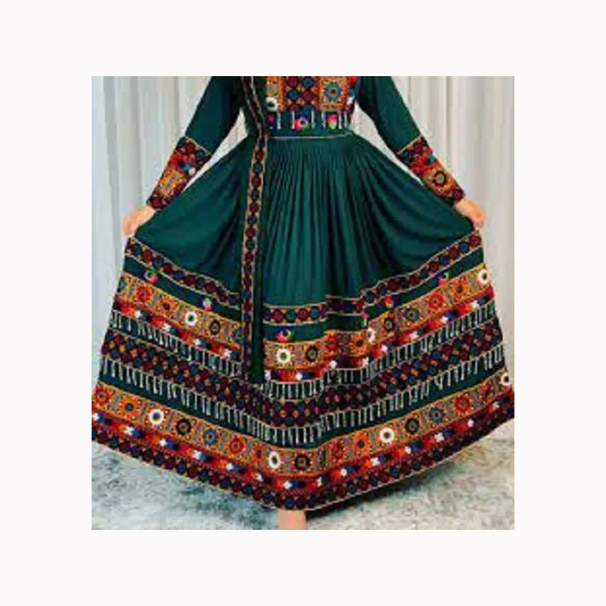 Antique Afghani Vintage Banjara Dress With Hand Embroidery On It Bohemian Unique Dress for sale