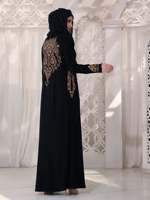 Abaya Kaftan Personnalisée Couleur au Choix pour Femme, Robe Islamique Saoudienne Respirante avec Broderie Personnalisée, Robe Musulmane Printanière du Pakistan