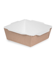 Vente en gros de bols à salade en papier kraft de 900 ml avec couvercle transparent, étanches, pour la présentation de plats à emporter, logo personnalisé