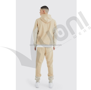 Coupe régulière, pantalon à capuche délavé à l'acide, survêtement urbain, vêtements de sport personnalisés, 100% coton polaire - Product Image 3