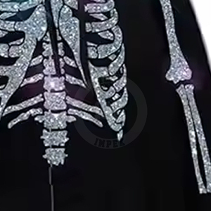 เสื้อมีฮู้ดแฟชั่นแบบสวมหัวมีฮู้ดผ้าคอตตอนแฟชั่นสตรีทประดับพลอยเทียมใหม่ - Product Image 5