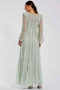 Últimos diseños de vestido de noche largo para mujer, vestido de baile de graduación dorado, estilo acampanado, gasa, antiestático, transpirable, a un precio competitivo - Product Image 6