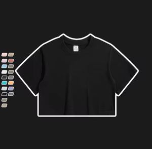 เสื้อยืดผ้าฝ้ายเอวต่ำสำหรับผู้หญิงเสื้อยืดเอวต่ำผ้าคอตตอนผ้าเจอร์ซี - Product Image 2