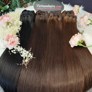 Extensiones de Cabello Humano Remy Virgen Vietnamita de Calidad Premium 2025, Superventas, con Cutícula Completa, 100% Virgen, Estilo Trama, Súper - Product Image 1
