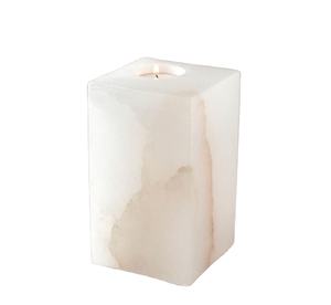 Portavelas de alabastro natural de estilo sofisticado Colección de diseñador Diseño exclusivo Acabado de lujo de calidad premium de gama alta - Product Image 6
