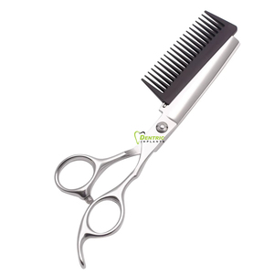 Tijeras de Pelo Liso para diestros de alta precisión Capacidad de corte afilada con hoja de acero inoxidable para uso en estilismo y peluquero - Product Image 1
