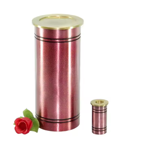 Urnas para adultos con forma cilíndrica dorada extravagante y Premium con un recuerdo de urnas de alta calidad con productos calientes y más vendidos - Product Image 3