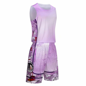 Factory Custom Logo Design Custom Color Sublimation Men Basketball Uniform Sleeveless Latest 100% Polyester Breathable Quick Dry - Product Image 6