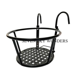 Diseño único hecho a mano para colgar en la pared, maceta de metal de hierro, alambre de hierro hecho al por mayor, exportador, nuevo diseño hecho a mano, maceta de metal de pared - Product Image 4