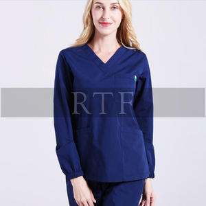 Uniforme médical unisexe à manches longues en spandex pour hommes, excellent design, uniformes d'hôpital pour médecins et infirmières, uniformes chirurgicaux tendance - Product Image 4