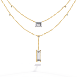 Beautiful 18k Gold Lab Grown Diamond Necklace for Ladies - Product Image 2