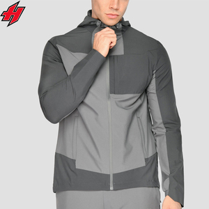 Chándal cortavientos para hombre, chándal unisex impermeable de tela tejida, triple ajuste, capucha de tormenta, cremallera frontal, termosellado - Product Image 4