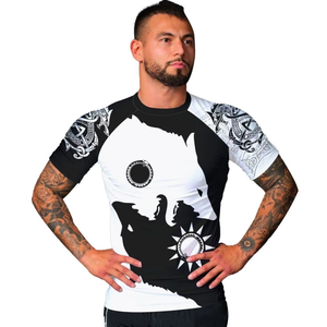 Wholesale Custom <b>Print</b> Breathable Polyester/Nylon Unisex Adult Jiu Jitsu MMA BJJ Rash Guard Unisex Rash Guard breathable Jiu Jit - Product Image 5
