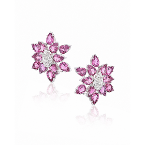 Pendientes de Aro de Oro de 14k con Diseño de Estrella de Turmalina - Product Image 3