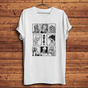 Camiseta de Anime Titans Attack, 100% Algodón Jersey, Teñida con Hilo de Algodón, Diseño Único, 300 Gramos, Impresión Serigráfica - Product Image 4