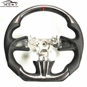 Sempre carbonio Racing ECR Custom Design volante auto in fibra di carbonio per Infiniti Q50 Q60 scatola di cartone sport <span class=keywords><strong>timone</strong></span> cuciture rosse - Product Image 4