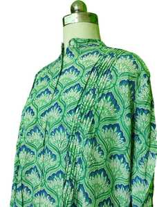 Robe maxi bohème en coton indien imprimé à la main pour femmes, tailles L et XL - Product Image 3