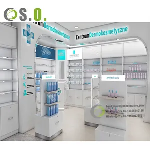 Muebles de farmacia personalizados, estantería de farmacia