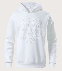 Fabrication de vêtements sur mesure, sweat à capuche imprimé en relief 3d, sweatshirts à capuche et sweatshirts unisexes en coton épais et vierge Boxy - Product Image 1