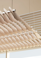 Panel Langit-langit Akustik Modern Tipe Suspensi |   PET Felt B1 Tahan Api dengan Kepadatan Tinggi untuk Kantor Terbuka, Hotel & Rumah Sakit