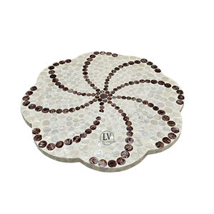 Available OEM Trending Beautiful Design Handicraft MOP Searving <b>Tray</b> for Home Restaurant Decor Made in Vietnam - Product Image 1