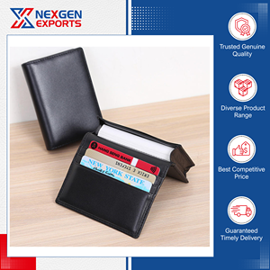 Tarjetero de Cuero Genuino de Lujo, Fabricación con Experiencia, Calidad Auténtica, Cierre de Clip, Empaque Personalizado - Product Image 2