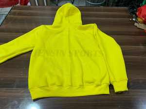 เสื้อฮู้ดกันหนาวผ้าฝ้ายระบายอากาศสำหรับผู้ชายเสื้อฮู้ดแบบพองมีซิปสีดำขนแกะหนาออกแบบโลโก้ได้ตามต้องการ - Product Image 6