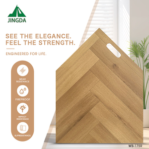 <span class=keywords><strong>Parquet</strong></span> <span class=keywords><strong>stratifié</strong></span> à marque privée 10mm 12mm texturé chevrons facile à poser système clic résistant à l'eau CE ISO - Product Image 2