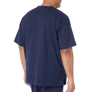 T-shirts à épaules tombantes personnalisés pour hommes, t-shirt à col rond, grande taille, poids lourd 100% coton, coupe boxy OEM - Product Image 5
