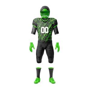 Maillot de football américain personnalisé en gros Uniformes de formation collégiale pour jeunes surdimensionnés Technique de sublimation courte Américaine - Product Image 2