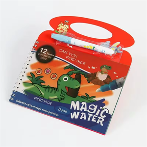 Kinder Magie Wasser Malbuch wieder verwendbare Magie Bücher Wasser mit Stift heißer Verkauf Bildung Spielzeug Wieder verwendbare Magie Zeichnung Malbuch - Product Image 3