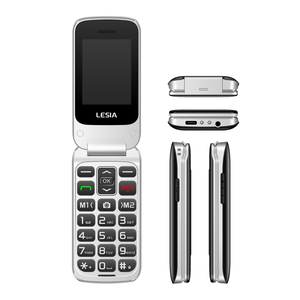 Téléphone portable chinois Lesia, téléphone à clapet double SIM de 2,4 pouces, modèle facile à utiliser, système d'exploitation en espagnol, allemand, français - Product Image 3
