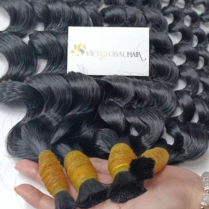 Extensions de cheveux vierges cambodgiennes vietnamiennes crus de Vietglobal Hair 100% cheveux bouclés en vrac - Product Image 5