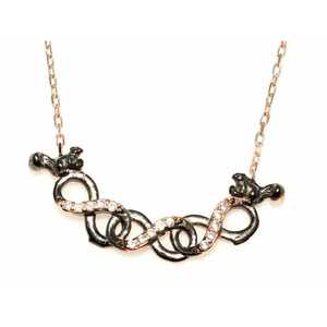 Collar Infinito Entrecruzado de Plata de Ley 925 para Regalo - Product Image 6