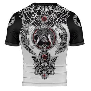 Short Sleeve Breathable Quick Dry BJJ <b>Rashguard</b> | Custom Logo Printing | MMA Training Wear - Product Image 2