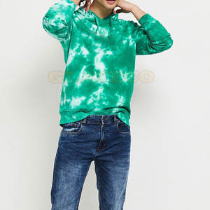Uso al aire libre Algodón Mezclado Superventas Tie Dye Hoodies Ropa de moda Precio bajo Tie Dye Hoodies - Product Image 4