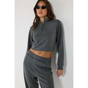 Sudadera corta sin mangas con cierre de cremallera Charcoal Daily - Product Image 2