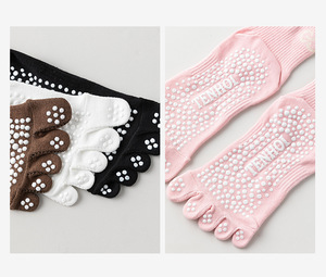 Wholesale Custom OEM Design Logo High Quality Non-slip 5-Toe <b>Socks</b> Fitness Pilates Five Finger <b>Socks</b> for <b>Women</b> Toe <b>Socks</b> - Product Image 2