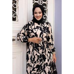 Vestido Hijab Estampado Ivy Negro - Product Image 4