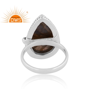 Best Selling Sterling Silver Natural <b>Labradorite</b> Gemstone Stackable <b>Ring</b> Custom Jewelry For Women Gift For Her - Product Image 4