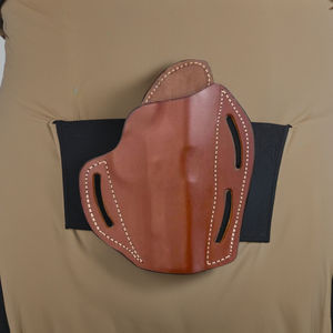 Handgemaakte Lederen Pannenkoekenholster Voor Riem Dragen, Op Maat Gemaakte Owb Verborgen Draagholster Voor Pistolen En Revolvers Oem Beschikbaar - Product Image 6