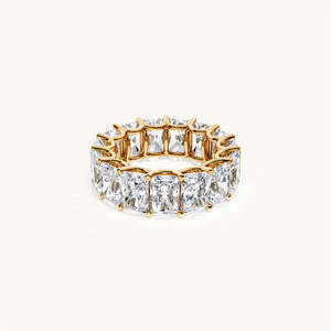 แหวนเพชรเพาะเลี้ยงในห้องปฏิบัติการทองคำ 14k รุ่น Celeste Eternity - Product Image 5